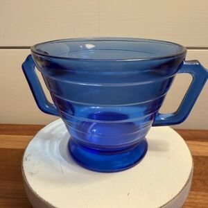 Hazel Atkas Moderntone Cobalt Blur Sugar Bowl
